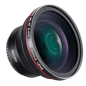 Neewer 55mm 0.43x Professional HD Wide Angle Lens with Macro Portion for Nikon D3400, D5600, Sony A99II, A99, A77II, A77, A68, A58, A57, A65, A55, A390, A100, A33, A900, A850, A700, A500 DSLR Cameras