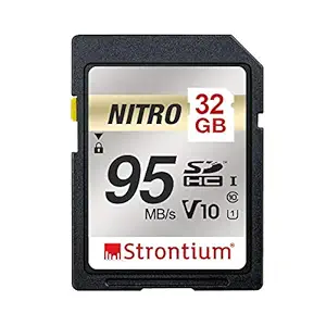 Strontium Nitro 32GB SD SDHC UHS-I U1 V10 Class 10 Flash Memory Card (SRN32GSDU1QR)