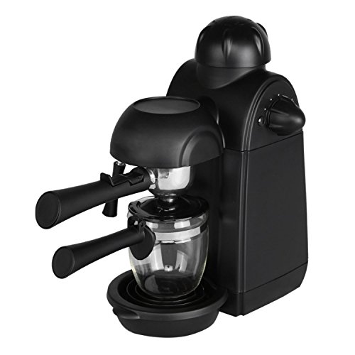 spécification Boodtag Machine à Café Expresso et Cappuccino Semi-Automatique Italienne Américainne Cafetière Combinaison de Machine à Dosettes avec Filtre Cuisine Maison (Noir)