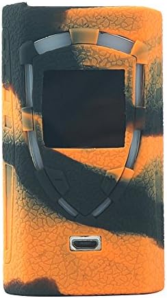 Szdenger Silicone Protective Case Sleeve for Smok ProColor 225w TC Silicone Case ProColor 225W Skin Cover Sleeve Wrap Shield (Black Orange)