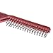 Small Travel Folding Plastic Dual Wine Red Hair Brush Comb