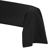 Pillowcase 45 x 185 cm, Black, 100% Cotton, 57 Thread Count