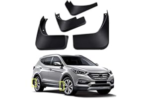 Mud Flaps Kit for Hyundai Santa Fe 2013-2018 Mud Splash Guard Front and Rear 4-PC Set by TOPGRIL