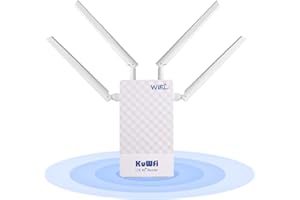 KuWFi Router 4G LTE, 300Mbps Router WiFi con Tarjeta Sim, Router 4G Sim Soporta DMZ Transferencia de Puerto Bloqueo de Banda VPN DDNS, Caja módem 4G Funciona con cámara
