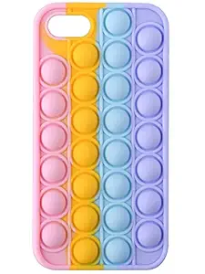 Casefisher Push Pop Bubble Fidget Stress Relief Silicone Protective Back Case for Apple iPhone 7, Random Color(No Color Choice)
