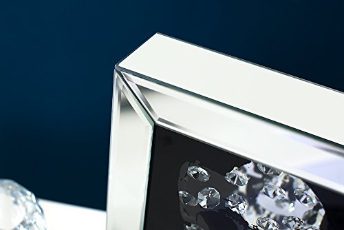 Exklusive Wandskulptur Bild MIRROR SKULL Diamond Skull 20×20 cm Wandbild Accessoire Dekoration - 4