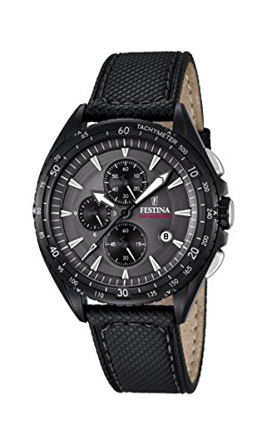 Festina Herren-Armbanduhr Analog Quarz Leder F16847/2 Festina Herren-Armbanduhr Analog Quarz Leder F16847/2