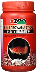 AZOO Arowana Sticks | 9 in 1 | 900ml | Aquarium Fish Food