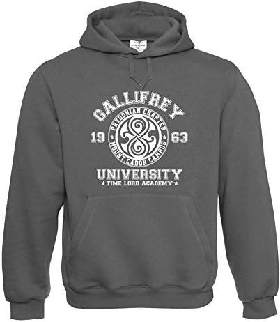 Gallifrey University Dr Who inspired Mens adult unisex premium Hoodies availabe in multiple colours and sizes joke novelty geek science nerd periodic table symbol physics chemistry . Big bang theory c