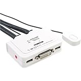 INLINE (DVI/USB/Audio) [wh] InLine KVM Switch Adapter (2-Port, DVI, USB, Audio) weiß