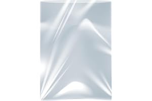 10 NICE THINGS Enorme Sacco Trasparente, Borsa di Stoccaggio Polythese per Impieghi Gravosi, 34" x 45" | 865mm x 1145mm | Calibro 450, Rivestimento Mobile Resistente all'Acqua Contenente