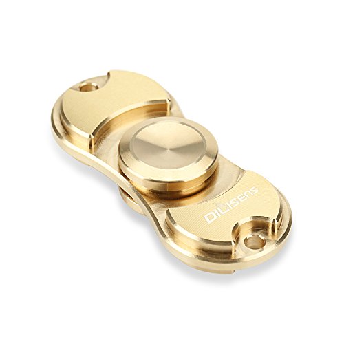 Dilisens Fidget Spinner Toy Brass Metal Hand Spinners Stress and Anxiety Relief Toy High Speed 4-6 Min Focus Toy for Killing Time (Gold) Dilisens Fidget Spinner Toy Brass Metal Hand Spinners Stress and Anxiety Relief Toy High Speed 4-6 Min Focus Toy for Killing Time (Gold)