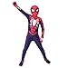 Produktbild QQWE Spiderman Kinder Cosplay Kostüm PS4 Spider Man Kostüm Kinder Body Spandex Overalls Rollenspiel Kleidung,Children-M