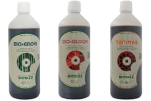BioBizz - Bio Grow, Bio Bloom und Top Max, je 500 ml, Düngemittel