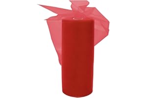 EUBSWA Tela de Tul rojo, 30cm x 91,5m, para Cumpleaños y Bodas, Decoración de Manualidades, Tutú de Rocas