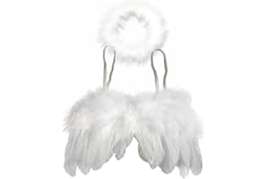 LICHENGTAI Ali d'angelo con piume, accessori per la fotografia di neonati, neonato, kit per foto di neonati e bambini, kit per foto