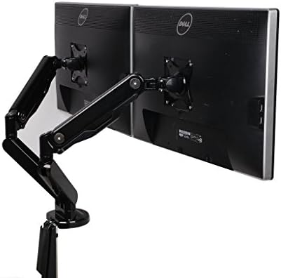 Zolion Full Motion Friction Desk Mount Arm Gas Spring VESA Monitor Mount Arm Height Adjustable Desk Mounts for 19"-30" Computer Monitor LED TV LCD TV stand TV Brackets Universal TV VESA Monitor Stand Support: Weighting Each Arm Max 10 Kg Front-Loading Ports for Two USB 3.0 (Dual Arms for Monitors)