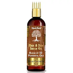 HerbShala Hair & Skin Oil Blend Of 10 Powerful Oils 100 ml