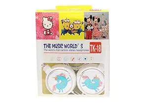 BRIGHT LINE Unicorn Wired On Ear Headphone with Mic (Multicolour)