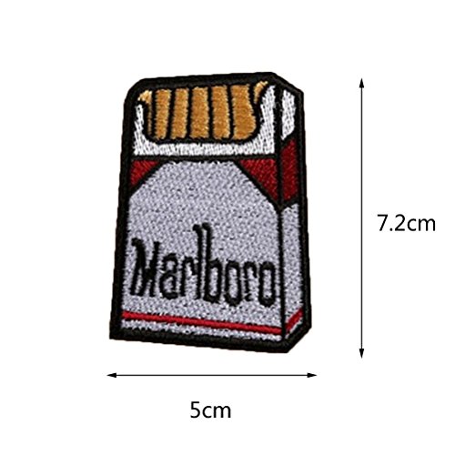 sevenmye 9/viel Tuch Patches Garment Aufnäher DIY Dekoration Zubehör Eisen auf bestickt Patch Set-Rainbow Lippenstift Kamera Hände Form - 2