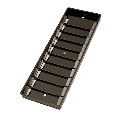 Wandhalter / Kartenhalter für 10 Benutzerkarten / Mitarbeiterkarten / User-Card *SCHWARZ* z.B. für Zeiterfassung / Timerecording - 4