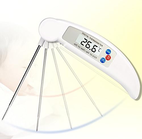 Foldable Food Thermometer Baby Bath Water Temperature Meter Food Temperature Thermometer