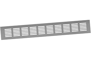 EUROPLAST 60x400mm Griglia di Ventilazione in Alluminio - Griglia di Aerazione Dorata - Griglia per Mobili