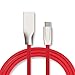 Price comparison product image Shot Case Fast Charge Cable Type C for Android Smartphone 1 m USB Quick Charging Connector Red