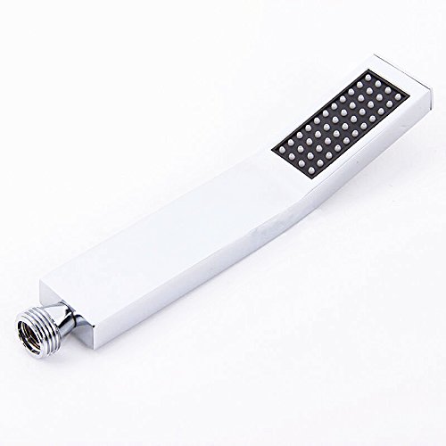DSIKER Wellness Hoher Druck Duschkopf,1 Jet Brausekopf,massiv Messing verchromt,Wellnessbrause, Brausekopf,moderne Handbrause wasserfall Badezimmer anti-kalk-Düsen Duschkopf (silber) - 4