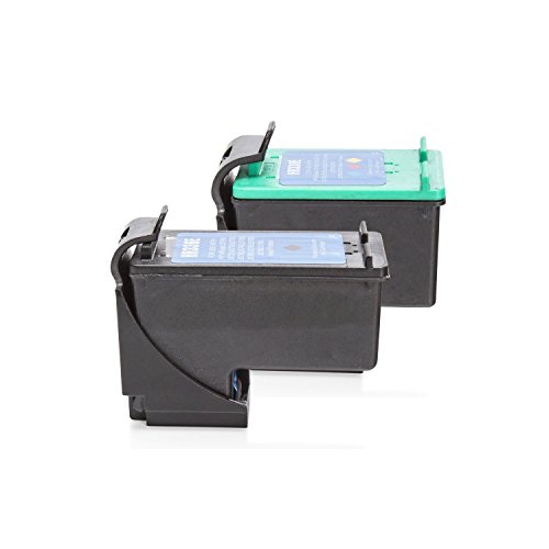 Inkadoo® XXL Tinte passend für HP OfficeJet J 5742 ersetzt HP 350+351 CB336EE – 2x Premium Drucker-Patrone Kompatibel – Schwarz, Cyan, Magenta, Gelb – 32 & 21 ml - 2
