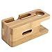 Produktbild Swiftswan Bambus Holz Ladestation Ladegerät Dock Ständer Halter für Apple Watch Telefon Telefon für iwatch für iPhone