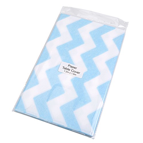 Preisvergleich Produktbild Neviti 772911 Muster funktioniert Tischdecke, blau Chevron