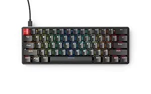 Glorious PC Gaming Race Glorious Modular Mechanical Gaming Keyboard - Compact (61 Key) - RGB LED Backlit, Brown Switches, Hot Swap Switches (Black)(GMMK-Compact-BRN)