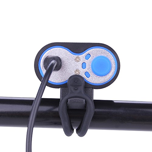 SecurityIng® 1800 Lumen 4 Modi 2X XM-L2 LED Fahrrad Licht Special Design Super Bright Fahrrad-Licht-Lampen LED-Scheinwerfer LED-Scheinwerfer Taschenlampe mit 8.4V 4000mAh Akku & Ladegerät (Black) - 2