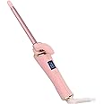 Thin Curling Wand, 9mm Mini Curling Iron for Long & Short Hair, Small Curling Iron Ceramic Barrel Hair Curler with Adjustable Temperature,