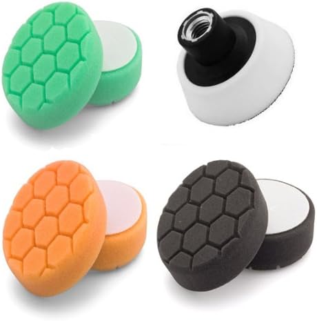 Flexipads 100mm - 4" Rotary Machine Polisher Complete Plate & HEX Pads Kit