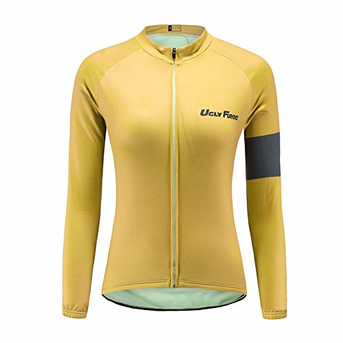 Uglyfrog Women Long Sleeve Cycling Jersey Winter with Fleece Outdoor Sports Wear Triathlon Clothing WHL06