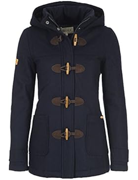 DESIRES Penna Damen Winter-Mantel Wollmantel Dufflecoat mit Stehkragen und gefütterter Kapuze aus hochwertiger...