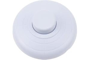 LbsAMP Interruptor de pie en línea para lámpara estándar Interruptor de pie redondo en línea para lámpara de pie y de mesa