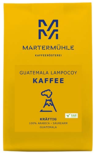 Kaffee Guatemala Lampocoy 250g - Premium Kaffee Von Der Kaffeerösterei Martermühle: Kaffeebohnen Arabica aus Guatemala. Ganze Kaffee Bohnen - Von Hand Geröstete Bohnen: Kaffeebohnen Säurearm Und Mild