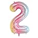 Produktbild 40-Zoll-Geburtstags-Partydekorationen Zubehör Anzahl Ballons Helium Folie Mylar Digital Ballons Party Hochzeit Bachelorette Brautdusche Graduation Jubiläumsfeier Dekoration