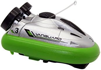 Flying Gadgets Remote Control Mini Hover Boat for Land or Water Toy (Green)
