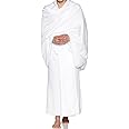 Weinbux Ahram Ihram Ehram Fabric Set Hajj Umrah Ziyarah Pilgrimage for Men 2 Towels (top and Bottom)