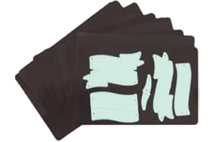 Craftelier - Pack 10 Hojas Magnéticas para Almacenamiento de Troqueles | Básico Perfecto para la Organización y Colocación por Temáticas o Colecciones | Color Negro - Tamaño 10,3 x 15,3 cm (4" x 6")