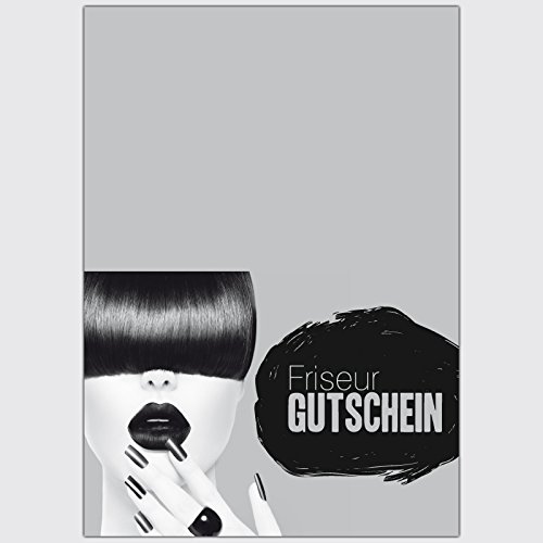 Gutschein „Friseur – Mausgrau“ – Format: DIN A6, 50 Stück - 2