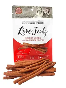 Rena | Dog Treats|Available in Favorite Flavors (Love Jerky Lamb and Smoke) and Best Treat to Train Your pet Easily Also Suitable for All Breeds of Dogs