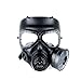 Produktbild OFTEN® M04 Airsoft Paintball Dummy Gasmaske Lüfter für Cosplay Schutz Zombie Soldaten Halloween Masqürade Resident Evil Antivirus Schädel CS Mask (Schwarz)