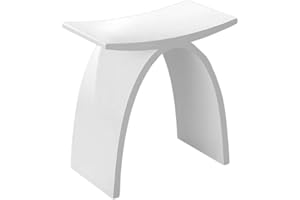 BERNSTEIN PB4001 sgabello da bagno di lusso - resina minerale - bianco opaco