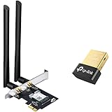 TP-LINK Archer T5E AC1200 Wi-Fi Bluetooth 4.2 PCI Express Adapter with Two Antennas, PCIe Network 2-in-1 Interface Card & TP-