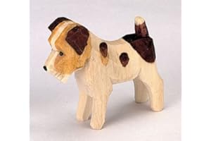 Lotte Sievers-Hahn Terrier/Hund Krippenfigur mit Baumwollbeute